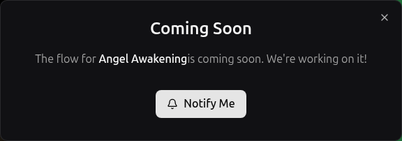 Coming Soon dialog