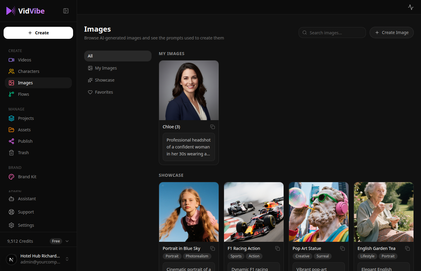 Images page