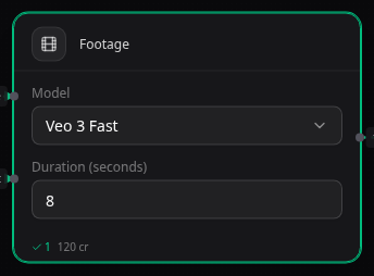 Footage node